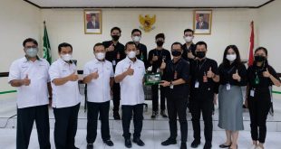 Jajaran Direksi PT. Semen Baturaja menerima audiensi Panitia Pelaksana Mandiri Basketball Action South Sumatera 2022
