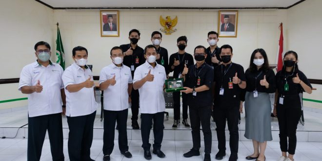 Jajaran Direksi PT. Semen Baturaja menerima audiensi Panitia Pelaksana Mandiri Basketball Action South Sumatera 2022
