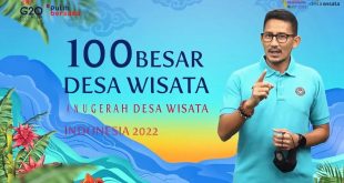100 Besar Desa Wisata Anugerah Desa Wisata Indonesia Tahun 2022. (foto : ist)