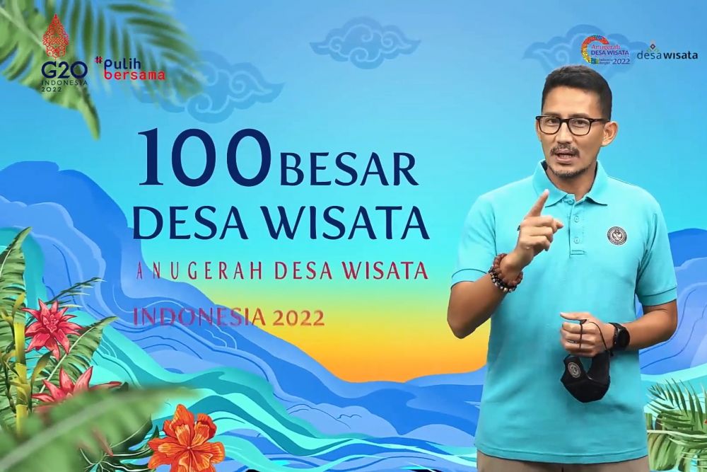 100 Besar Desa Wisata Anugerah Desa Wisata Indonesia Tahun 2022. (foto : ist)