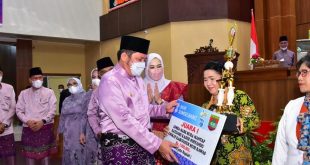 Gubernur Sumsel, Herman Deru, menghadiri peringatan HUT Kabupaten Musi Rawas ke 79. (foto : Febri)