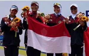 Atlet Rowing Sumsel, Puteri Agni Anugerah, Raih Medali Perak di Sea Games Vietnam. (foto : ist/KONI Sumsel)