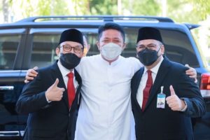 H. Herman Deru berkesempatan menjadi salah satu pembicara dalam acara Leaders Talk " Digitalization On Payment System" yang digelar Bank Indonesia di Hotel Aryaduta, pada hari Jumat (10/6) pagi. (Foto : Humas Prov. Sumsel)