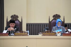 Rapat Paripurna yang digelar hari Rabu tanggal 8 Juni 2022. (Foto : Humas DPRD Prov. Sumsel)