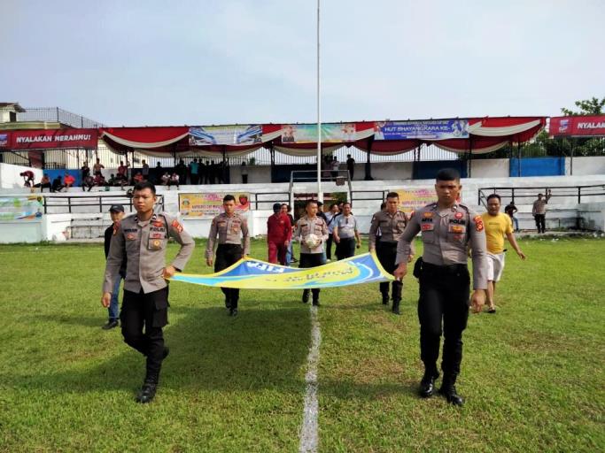 Gladi Bersih Persiapan Turnamen Sepak Bola Kapolres Musi Rawas Cup Tahun 2022. (foto : SMSI Sumsel)