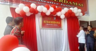 Wakil Bupati Kabupaten Ogan Ilir, H. Ardani, menghadiri acara Peresmian Rumah Berdamai pertama di Ogan Ilir pada hari Kamis tanggal 23 Juni 2022. (foto : MusiNews.id/Irvan)
