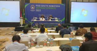 Suasana Kongres Biasa dalam rangka tahapan pemilihan Ketua PSSI Sumsel. (foto : SMSI Sumsel)