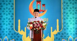 Gubernur Sumsel, Herman Deru, saat menghadiri Syariah Festival Sriwijaya (Syafari) tahun 2022. (foto : Humas Pemprov Sumsel)