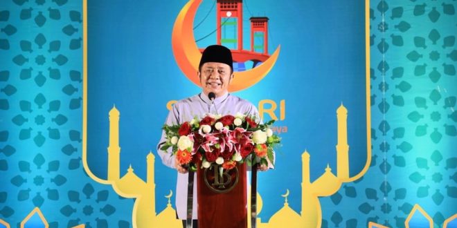 Gubernur Sumsel, Herman Deru, saat menghadiri Syariah Festival Sriwijaya (Syafari) tahun 2022. (foto : Humas Pemprov Sumsel)