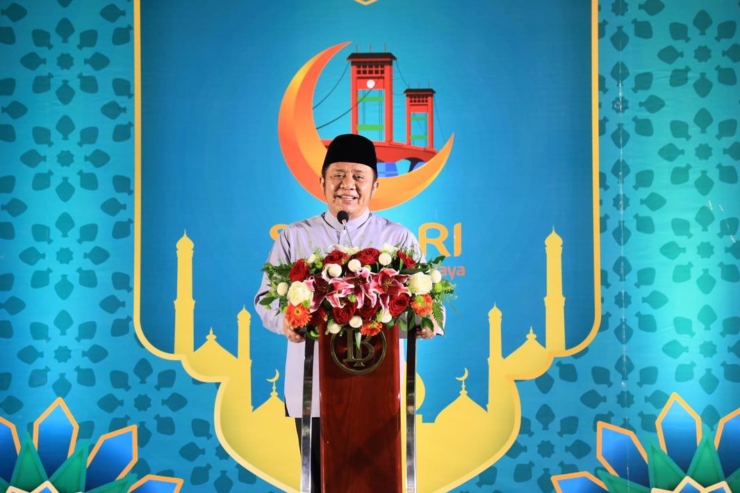 Gubernur Sumsel, Herman Deru, saat menghadiri Syariah Festival Sriwijaya (Syafari) tahun 2022. (foto : Humas Pemprov Sumsel)