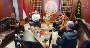 Jaksa Agung Republik Indonesia, ST Burhanuddin, menerima audiensi pengurus SMSI. (foto : SMSI Sumsel)
