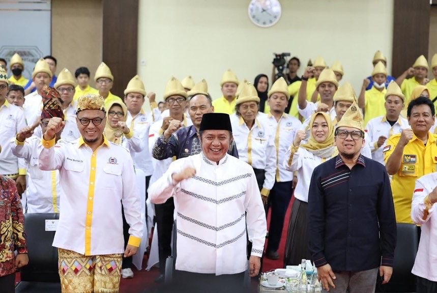Musyawarah Daerah (Musda) dan Pelantikan DPD Lembaga Pemberdayaan Masyarakat (LPM) Provinsi Sumsel Masa Bhakti 2022-2027, bertempat di Auditorium Bina Praja, pada hari Minggu (11/9). (Foto : Humas Prov. Sumsel)
