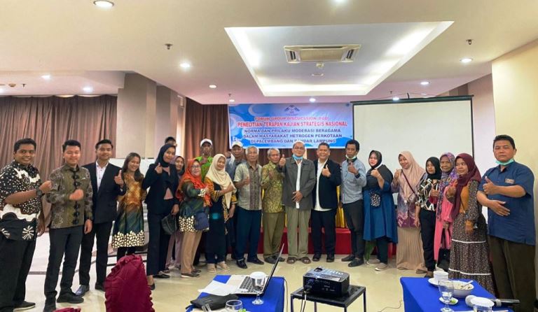 Peserta Norma dan Perilaku Moderasi Beragama dalam Masyarakat Heterogen Perkotaan di Palembang dan Bandar Lampung, pada hari Selasa tanggal 20 September 202 di Hotel Rio, Palembang. (foto : Oyong Hairudin)
