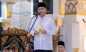 Penjabat Bupati Musi Banyuasin Drs H Apriyadi MSi hadiri Perayaan Maulid Nabi Muhammad SAW 1444 H / 2022 M (Foto:Pemkab Muba)