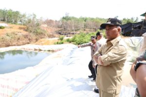 H. Apriyadi didampingi Dandim 0401 Muba Letkol Arm Dede Sudrajat SH dan Kapolres Muba AKBP Siswandi SH Sik MH, Kamis (17/11/2022). (Foto : Humas Pemkab Muba)