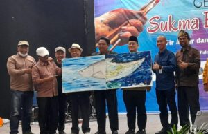 ‘Sukma Ekologis’ dalam karya Iqbal J Permana dan Fir Azwar di Auditorium RRI Palembang, Kamis (10/11/2022).