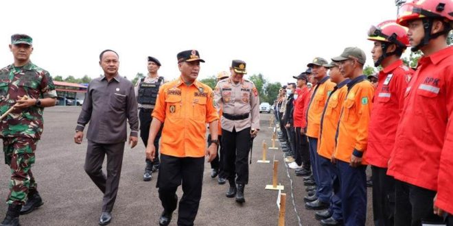 Pj. Bupati Musi Banyuasin, Apriyadi Mahmud, Saat Apel bersama. (Foto : Humas Pemkab MUBA)