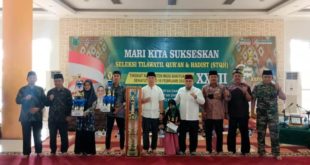 Penutupan secara resmi STQH XXVII, yang di hadiri oleh Pj. Bupati Musi Banyuasin H. Apriyadi Mahmud, melalui Asisten Pemerintahan dan Kesejahteraan Rakyat Setda Muba H. Yudi Herzandi, SH MH, Sabtu (18/2/2023). (Foto : Humas Pemkab MUBA)
