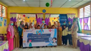PT Bukit Asam Tbk (PTBA) bekerja sama dengan RS Bukit Asam Medika (RS BAM) menggelar kegiatan Eye Clinic Go to School pada 13-23 Februari 2023. (Foto : Humas PT BA).