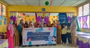 PT Bukit Asam Tbk (PTBA) bekerja sama dengan RS Bukit Asam Medika (RS BAM) menggelar kegiatan Eye Clinic Go to School pada 13-23 Februari 2023. (Foto : Humas PT BA).