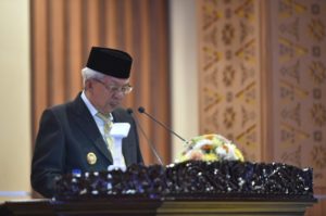 Rapat Paripurna DPRD Sumsel dengan agenda Jawaban Gubernur terhadap Fraksi-Fraksi DPRD Sumsel, Senin (20/2/2023). (FOTO: HUMAS DPRD SUMSEL).