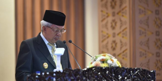 Rapat Paripurna DPRD Sumsel dengan agenda Jawaban Gubernur terhadap Fraksi-Fraksi DPRD Sumsel, Senin (20/2/2023). (FOTO: HUMAS DPRD SUMSEL).