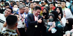 kegiatan Pelatihan Bantuan Hidup Dasar  yang digelar Indonesian Society Of Intensivist Anesthesiologist (INASIA) bertempat di Dinning Hall Jakabaring Sport City Palembang, Minggu (5/2)  pagi. (Foto : Humas Prov. Sumsel)