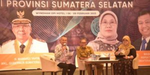Pengarahan DIPA Kementerian Perindustrian RI Tahun 2023, di Hotel Wyndham Palembang, Selasa (7/2). (Foto : Humas Prov. Sumsel)