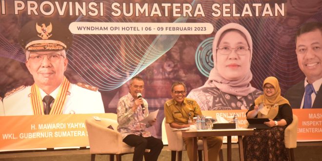 Pengarahan DIPA Kementerian Perindustrian RI Tahun 2023, di Hotel Wyndham Palembang, Selasa (7/2). (Foto : Humas Prov. Sumsel)