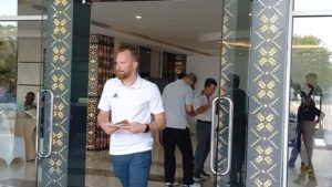 Belasan perwakilan FIFA terlihat berada di Stadion Gelora Sriwijaya Palembang