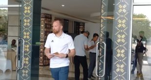 Belasan perwakilan FIFA terlihat berada di Stadion Gelora Sriwijaya Palembang