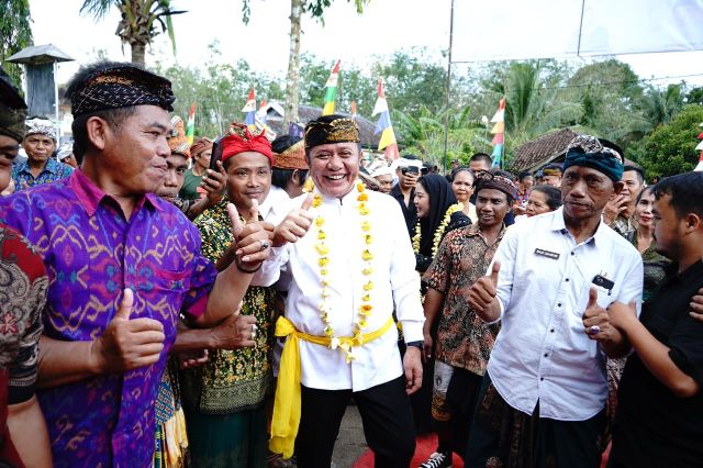 Perayaan Hari Raya Nyepi Umat Hindu Desa Burnai Jaya. (Foto : Humas Prov. Sumsel)