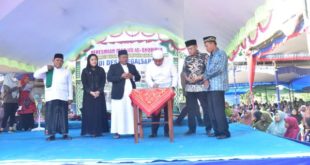 Peresmian Pembangunan Masjid Al Shobirin Desa Tegal Sari OKU Timur. (Foto : Humas Prov. Sumsel)