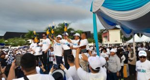 Mengangkat tema "BUMN Sehat Indonesia Sehat", jalan sehat di 6 kabupaten tersebut digelar serentak pada 5 Maret 2023. (Rilis Humas PT BA)