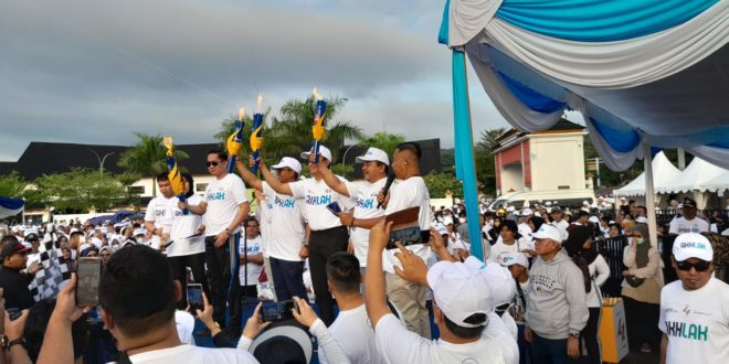 Mengangkat tema "BUMN Sehat Indonesia Sehat", jalan sehat di 6 kabupaten tersebut digelar serentak pada 5 Maret 2023. (Rilis Humas PT BA)