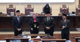 Agenda Penyampaian Pengantar Laporan Keterangan Pertanggung Jawaban (LKPJ) Gubernur Sumsel Tahun 2022 yang berlangsung di Gedung Paripurna DPRD Provinsi Sumsel, Senin (27/3/2023). (Foto : Humas DPRD Prov. Sumsel)