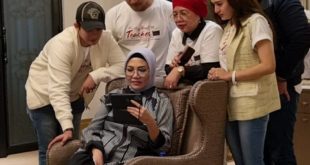 Ketua DPRD Sumatera Selatan Hj. RA Anita Noeringhati, SH., MH menerima silaturahmi pemain hingga Executive Producer film My Great Teacher 2023, Sabtu (18/3/2023).