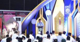 Sholat Tarawih Berjemaah Perdana di Griya Agung. (Foto : Humas Prov. Sumsel)