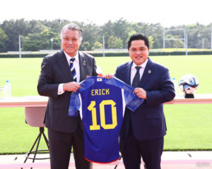 Penandatangan MoU antara PSSI dan JFA tersebut dilaksanakan di Prince Takamado Memorial JFA YUME Field, Chiba, Jepang, Senin (22/5).