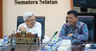 Wagub Sumsel H Mawardi Yahya menerima audiensi rombongan Korsup KPK RI, Kamis (11/05/2023)
