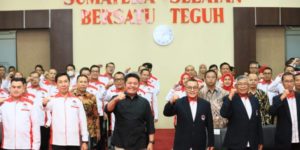 Pelantikan Pengurus Provinsi Persatuan Gateball Seluruh Indonesia (Pergatsi) Sumsel masa bakti 2021-2025, di Auditorium Bina Praja Pemprov Sumsel,  Sabtu (15/4)