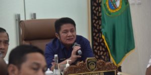 rapat koordinasi (Rakor) kesiapsiagaan bencana kekeringan dan kebakaran hutan lahan yang digelar secara virtual pada, Rabu (26/4)