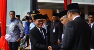 Pemerintah Provinsi Sumatera Selatan (Sumsel) menggelar  Upacara Peringatan Hari Otonomi Daerah ke 27 Tahun 2023, bertempat di halaman  Kantor Gubernur Sumsel, Sabtu (29/4) pagi.