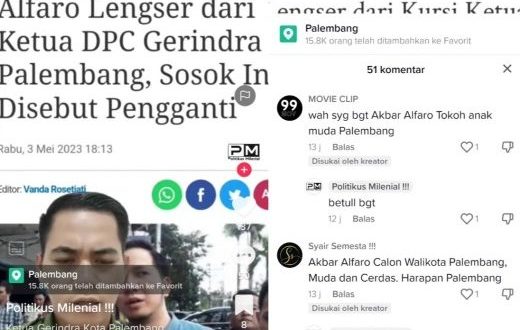 Tangkapan layar video tiktok. (foto : wartadesaku.id/raam)