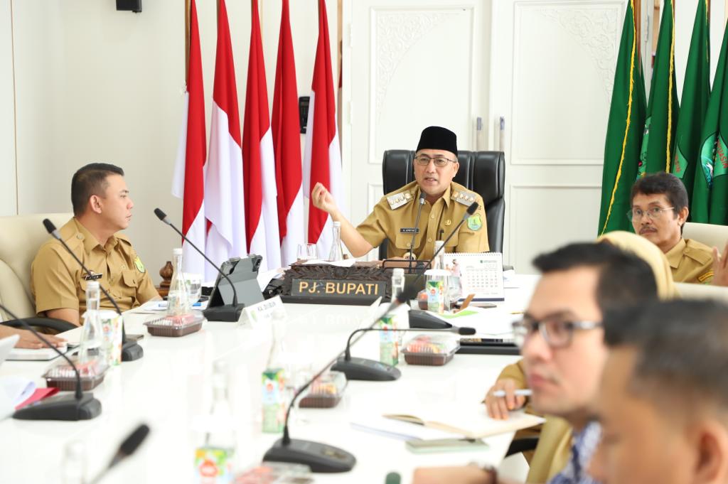 Pemkab Muba Bahas Aspal Karet Bersama Kementerian Perindustrian Secara Virtual
