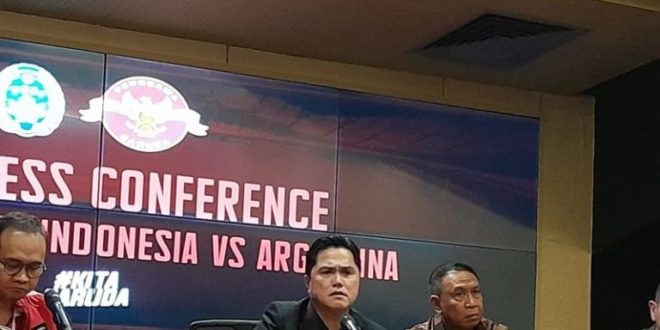 Ketua Persatuan Sepak Bola Seluruh Indonesia (PSSI), Erick Tohir
