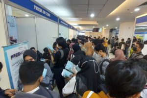 Job Fair 2023 membuka lowongan kerja besar-besaran yang diselenggarakan Dinas Ketenagakerjaan (Disnaker) Kota Palembang pada 7-8 Juni 2023 di Palembang Trade Center (PTC) Mall.