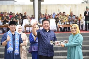 penutupan Job Fair se-OKU Raya yang dipusatkan di Taman Kota Baturaja, Minggu (25/6/2023).