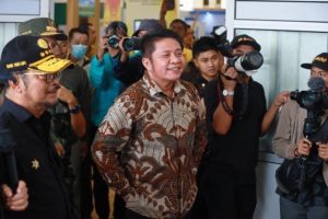 Gubernur Sumsel H Herman Deru mendampingi Menteri Pertanian RI, Syahrul Yasin Limpo dan Gubernur Sumatera Barat
