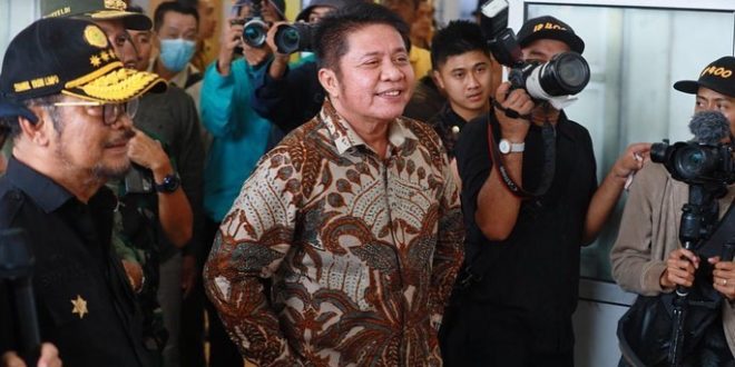Gubernur Sumsel H Herman Deru mendampingi Menteri Pertanian RI, Syahrul Yasin Limpo dan Gubernur Sumatera Barat